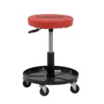 Pneumatic Chair with 300 lb Capacity Black & Red