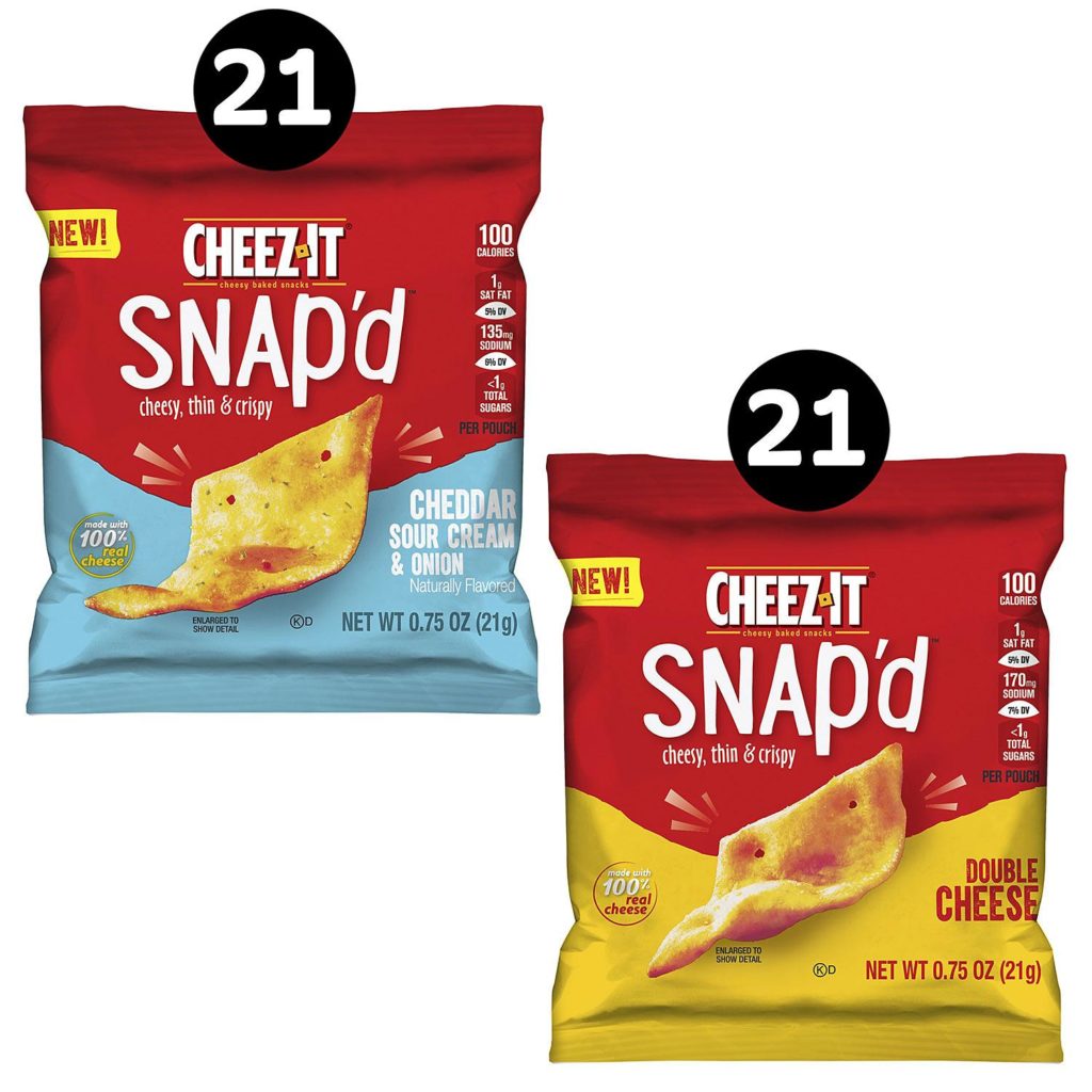 CheezIt Snap’d Variety Pack 0.75 oz,42 pk NAT USA